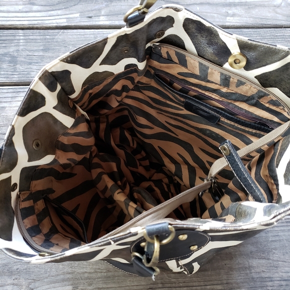 Animal print totes brown white - Picture 4 of 13